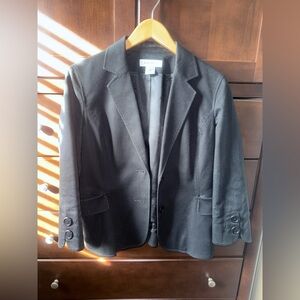 Nine West Black Textured Blazer